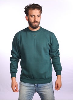 Buy Hero Basic Sweatshirt Embraoied-Army green in Egypt