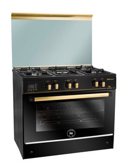 Buy Unionaire Orro Smart Gas Cooker, 5 Burners, Stainless Steel - C6090EBGC511-IDSF-ORO-S2WAl in Egypt