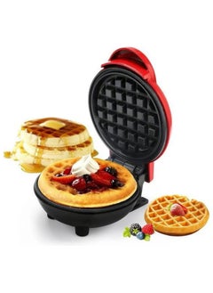 Buy Waffle Maker Red/Black 12cm Diameter in Saudi Arabia