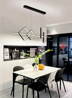 Buy Smart stepless dimming Chandelier Modern minimalist style chandelier, kitchen island, dining room, bedroom and living room 3000k-5700k in Saudi Arabia