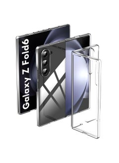 اشتري لحافظة هاتف Samsung Galaxy Z Fold 6، حافظة هاتف شفافة رفيعة للغاية، حافظة صلبة قابلة للطي من البولي كربونات، مضادة للخدش، مضادة للسقوط، حافظة هاتف مضادة للاصفرار [بدون واقي شاشة أمامي] (Z Fold 6) في الامارات