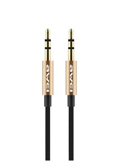 Buy Awei AUX-001 1m Audio Aux Cable (Gold) in Egypt