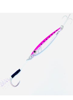 Buy Oakura Silver Pink Jig 40g Weights, Extra Sharp BKK Hook, 10 Mesmerizing Colors - Lightweight Gear for Epic Fishing Adventures in UAE