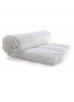 اشتري Soft Solid Double Size Duvet Microfiber White 240x260cm في الامارات