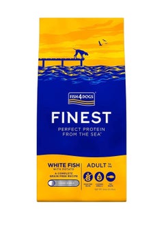 اشتري Fish4Dogs White Fish With Potato Large Kibble Adult Dog Dry Food 6Kg في الامارات