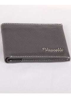 Buy Genuine Leather Hand-Crafted Wallet For Men, Bifold Leather Wallet, Grey in UAE