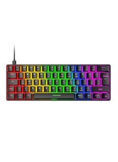 Buy T60 Gaming Mechanical Keyboard 62 Keys Black in UAE