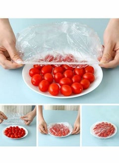 اشتري 200-Piece Reusable Elastic Food Bowl Storage Cover في الامارات