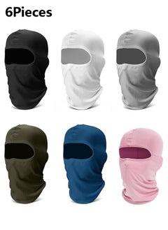 Buy 6 Pack Balaclava Ski Face Mask: Windproof Full Face Mask, Cycling Face Cover, Motorcycle face cover Cooling Neck Gaiter UV Protector Mask for Men/Women ﻿ in UAE