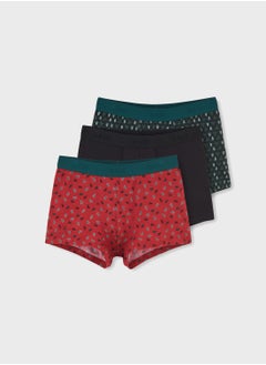 Buy 3 Pack Logo Band Trunks in UAE