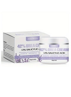 اشتري 42% Lavender Urea Cream for Cracked Feet Hands 100g Callus Remover Hand Cream Foot Cream for Cracked Foot Heels Elbows Nails Knees Skin Moisturizer Urea Lotion with Maximum Strength for Men and Women في الامارات