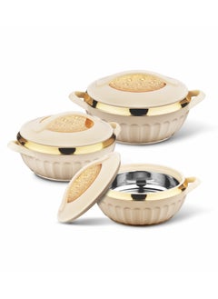 اشتري Dignity Casserole Stainless Steel Insulated Hotpot 3pcs set 2500ML,3500ML,5000ML في الامارات