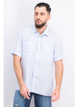 Buy Men Regular Fit Solid Short Sleeves Casual Shirt, Paper Sugar in Saudi Arabia