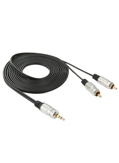 اشتري 3.5mm Jack Stereo to 2 RCA Male Audio Cable, Length: 3m في السعودية