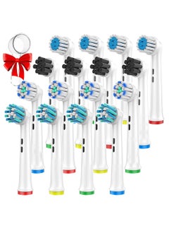 Buy SENFUE 16Pcs Replacement Toothbrush Heads Compatible with Oral B Braun Electric Toothbrush, 16 Pack Electric Toothbrush Heads, Precision Clean Brush Heads Refill for Oral-B in UAE