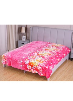 Buy 1Ply Blanket 2 Side Separate Desing And Color Super Soft Luxury Cloudy Blanket 220*240CM 12LBS in Saudi Arabia