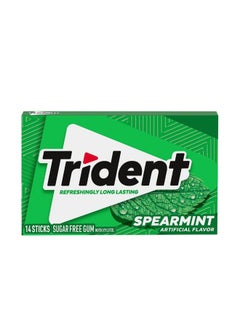 Buy Trident Spearmint Bubble Gum 14s in Egypt