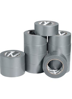 Buy 12 pack of Silver Duct Tape 12 Yards x 2 Inches, Heavy-Duty Waterproof Tape for Patching, Sealing, Securing Cables, and Labels, Easy to Remove and Leaves No Residue in Saudi Arabia