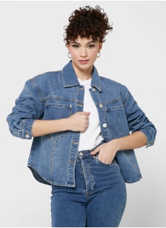 Buy Pocket Detail Denim Shirt in Saudi Arabia