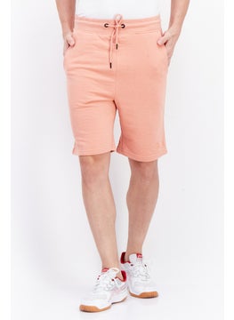 اشتري Men Regular Fit Plain Basic Shorts, Coral في الامارات