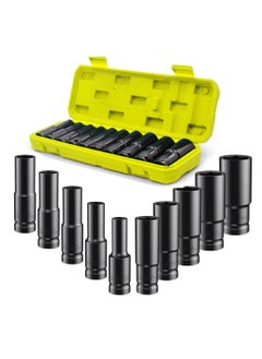 Buy 10PCS Deep Impact Socket 1/2" Long Reach Thin Wall 10-24mm in Saudi Arabia