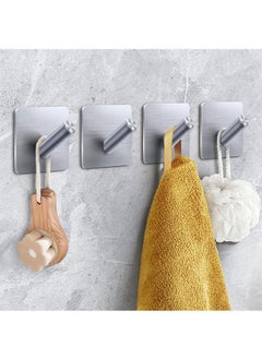 Buy Adhesive Hook Self Adhesive Wall Hooks Heavy Duty Waterproof Adhesive Hooks for Hanging Towel Holder Coat Hooks Wall Mounted for Bathroom Kitchen in Saudi Arabia