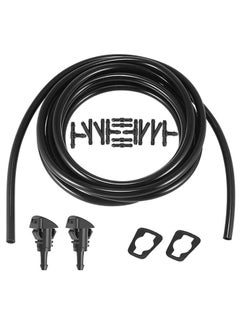 اشتري Windshield Washer Hose Kit, 5M Hose +12 Connectors +2 Fan Nozzles +2 Gaskets في السعودية