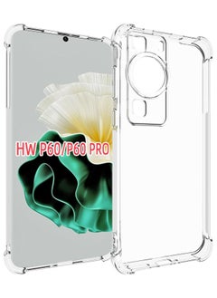 Buy Phone Case For Huawei P60/ Huawei P60 Pro Crystal Clear Ultra Slim Anti Scratch Shockproof Protective TPU Back Cover in Saudi Arabia