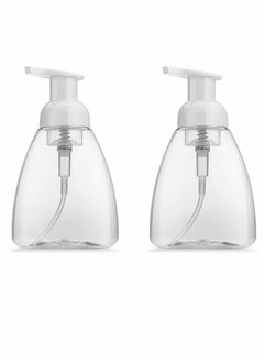 اشتري Foaming Soap Dispenser Hand Dispensers Refillable Plastic Foam Bottle Oval with White Pumps Empty Liquid Pump Bottles for Kitchen Bathroom（2PCS） في السعودية