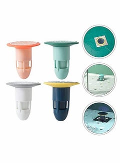 Buy Floor Drain Core, 4 Pack Sewer Insect Proof Silicone Anti Odor Bathroom Cover Plug for Toilet Underwater Waterway in UAE