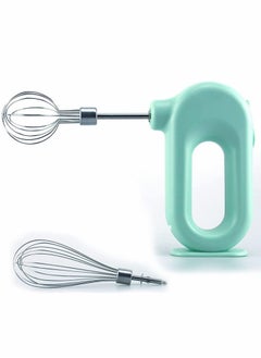 اشتري Electric Mixer,Compact Cordless Electric Egg Beater USB Rechargable Egg Beater with 2 Detachable Stir Whisks 4 Speed Modes في الامارات