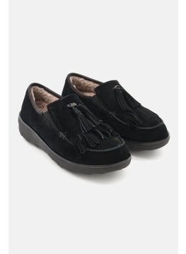 اشتري Women Slip On Fringe Loafer, Black في الامارات