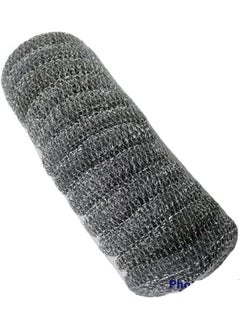 Buy Steel Wool Scrubbers | 12 Pieces for All Your Cleaning Needs | Fine-Grade for Delicate Surfaces | Strong and Reliable | Perfect for Home, Kitchen, and Workshop in UAE