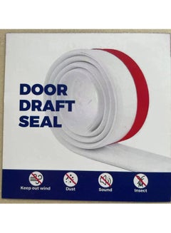 Buy Door Draft Stopper for Exterior/Interior Door Underdoor Seal, Strong Adhesive Door Sweep Soundproof Weatherstripping in UAE