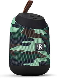 Buy K37 Bluetooth Mini Portable Speaker with Calling - FM Radio - USB- Card Slot Compatible with All Devices Army Color in Egypt