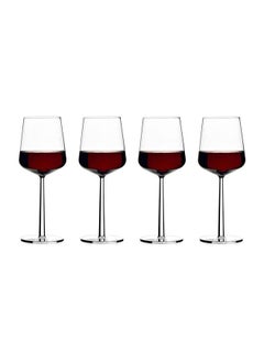 اشتري 4-Piece Royal Leerdam Crystal Leyda Wine Glass Set 600ml في الامارات