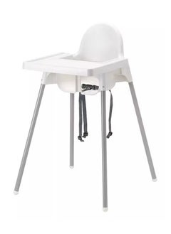 Buy Adjustable baby dining chair with tray and safety belt in Saudi Arabia