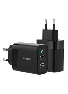 اشتري ريتشي شاحن منزلي 47 وات 2USB-C RC43 أسود في مصر