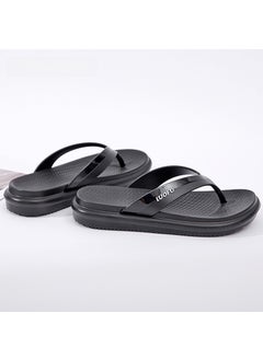 Buy Fashion Thick-Soled Flip Flops for WomenBlack Black in UAE