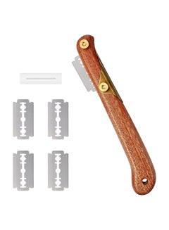 Buy Sourdough Bread Lame Slicing Tool Baking Sourdough Bread Starter Jar Razor Cutter 1 Set Dough Baking Cutter With Blades Pastry Cutters Wooden Slicer For Bakers Brown in Saudi Arabia