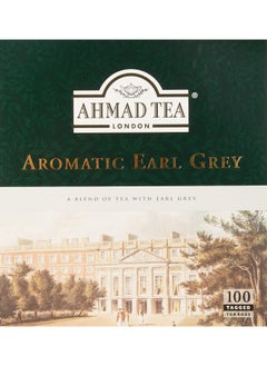 Buy Ahmad Tea Black Tea, Earl Grey Aromatic Teabags, 100 Ct - Caffeinated And Sugar-Free in UAE