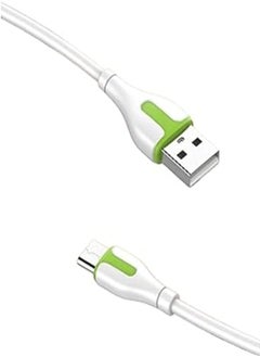 اشتري LDNIO LS572 Type-C 2.1A Fast charging Data Cable 2M Length - White-Green في مصر