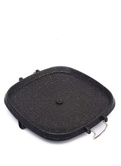 Buy Griddle Pan, Korean-style Square Grill Pan Cast Iron Square Frying Pan with Maifan Stone Coated Surface Non-stick Smokeless Stovetop Plate for Indoor Outdoor BBQ in Saudi Arabia