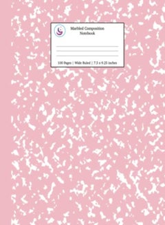 اشتري Marbled Composition Notebook Pink Marble Wide Ruled Paper Subject Book School Essentials #12 by Young Dreamers Press Paperback في الامارات