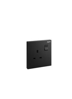 Buy Legrand Galion Black Single BS 13A Switch Socket in UAE