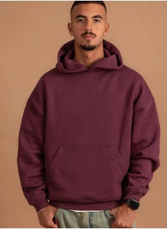 اشتري Deep Cherry Heavy Boxy Hoodie في مصر