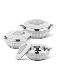 اشتري Dignity Casserole Stainless Steel Insulated Hotpot 3pcs set 2500ML,3500ML,5000ML في الامارات