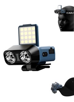 Buy Outdoor Cap Clip Light with Motion Sensor, Night Fishing Light, Fishing Headlamp, Rechargeable, Lightweight, Waterproof, High Brightness Red Light Emergency Light. in Saudi Arabia