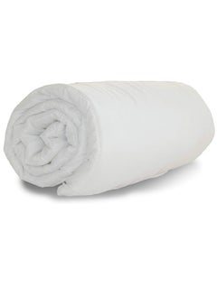 Buy Queen Size Quilted Down Duvet Insert Cotton White 150x200cm in UAE