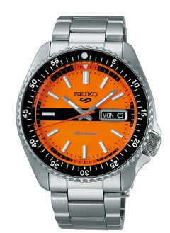 Buy SEIKO New 5 Sports Automatic Orange Dial Men's Watch - SRPK11K1 in UAE